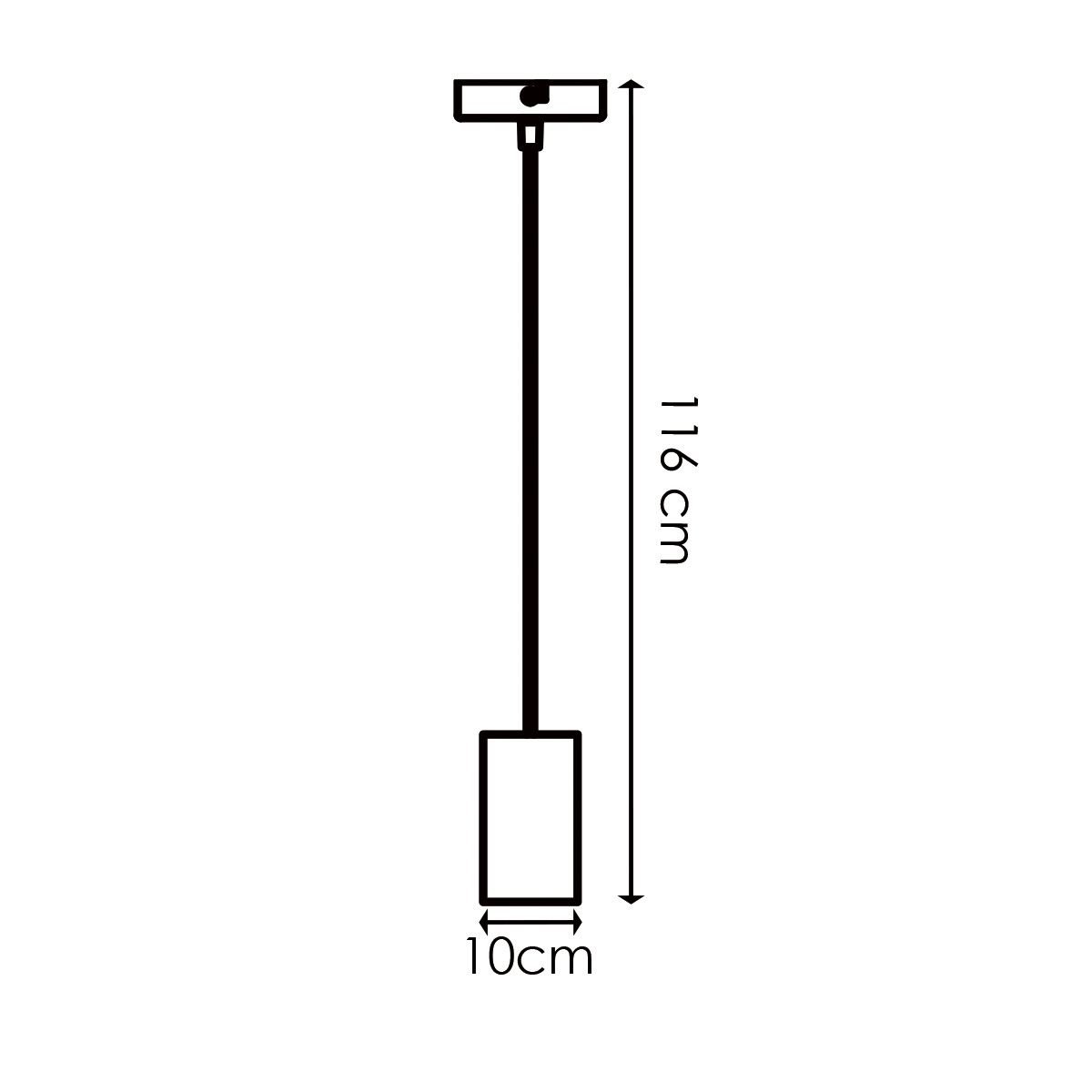 Home Sweet Home Hanglamp Billy - hout - 10x10x116cm