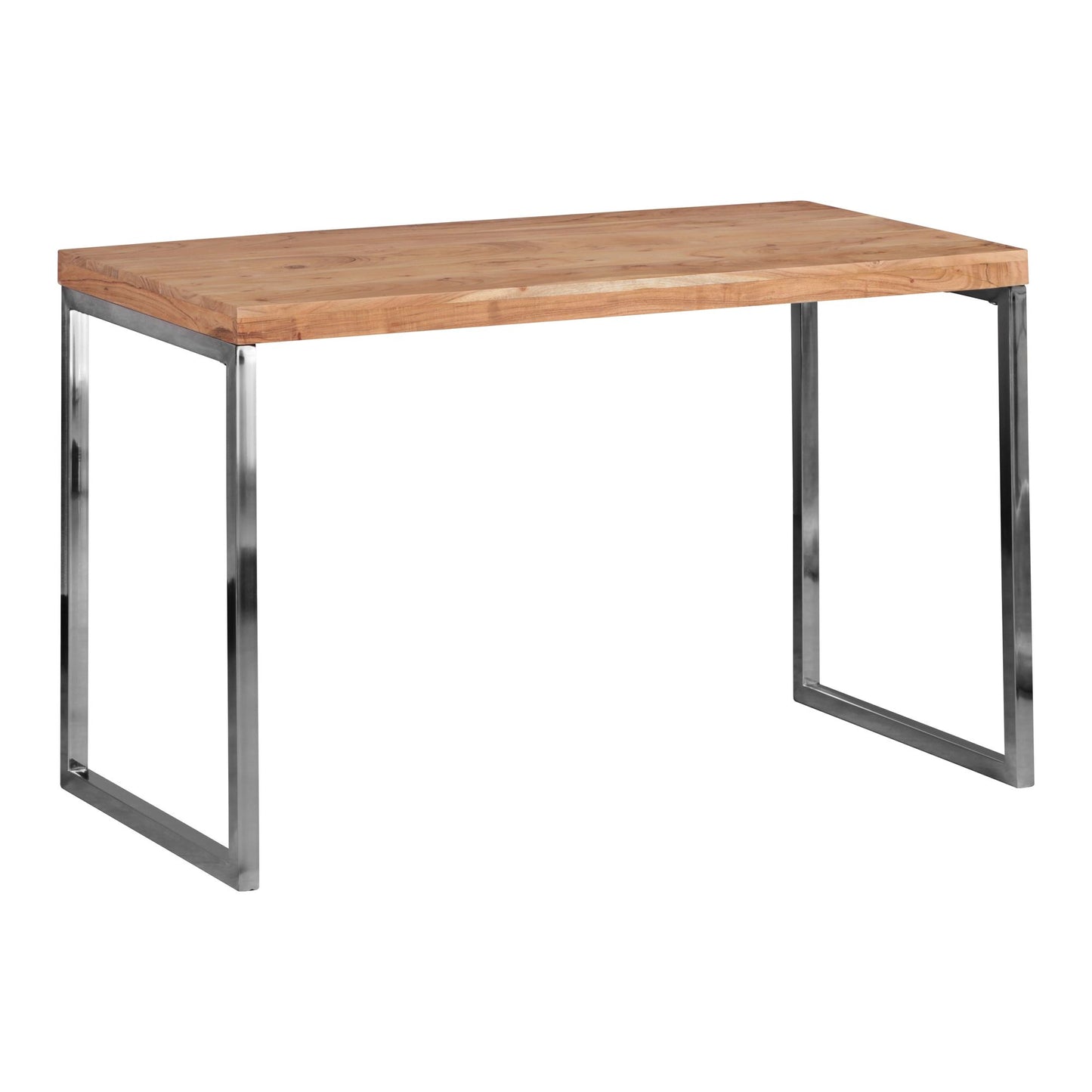 bureau hardhout Acacia computer tafel 120 x 60 cm laptop tafel Cottage console tafel met metalen poten