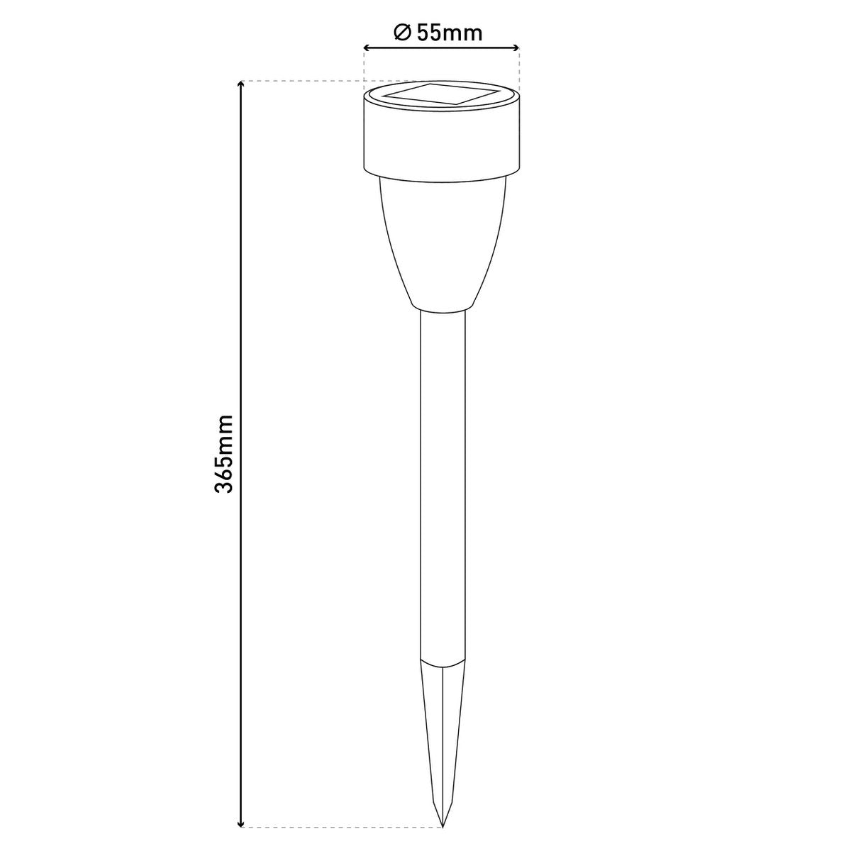 6 Set LED LED Solar Outer Light met aarde spies gemaakt van roestvrijstalen gekleurd metaal en plastic, met geïntegreerde LED