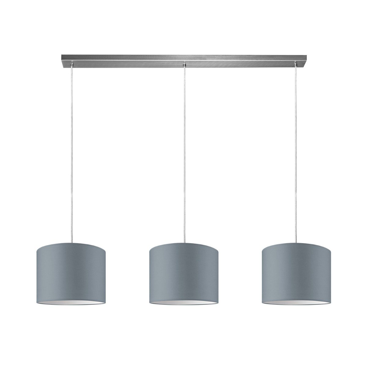 Home Sweet Home hanglamp Beam 3L, E27, grijs Lampenkap, 25cm