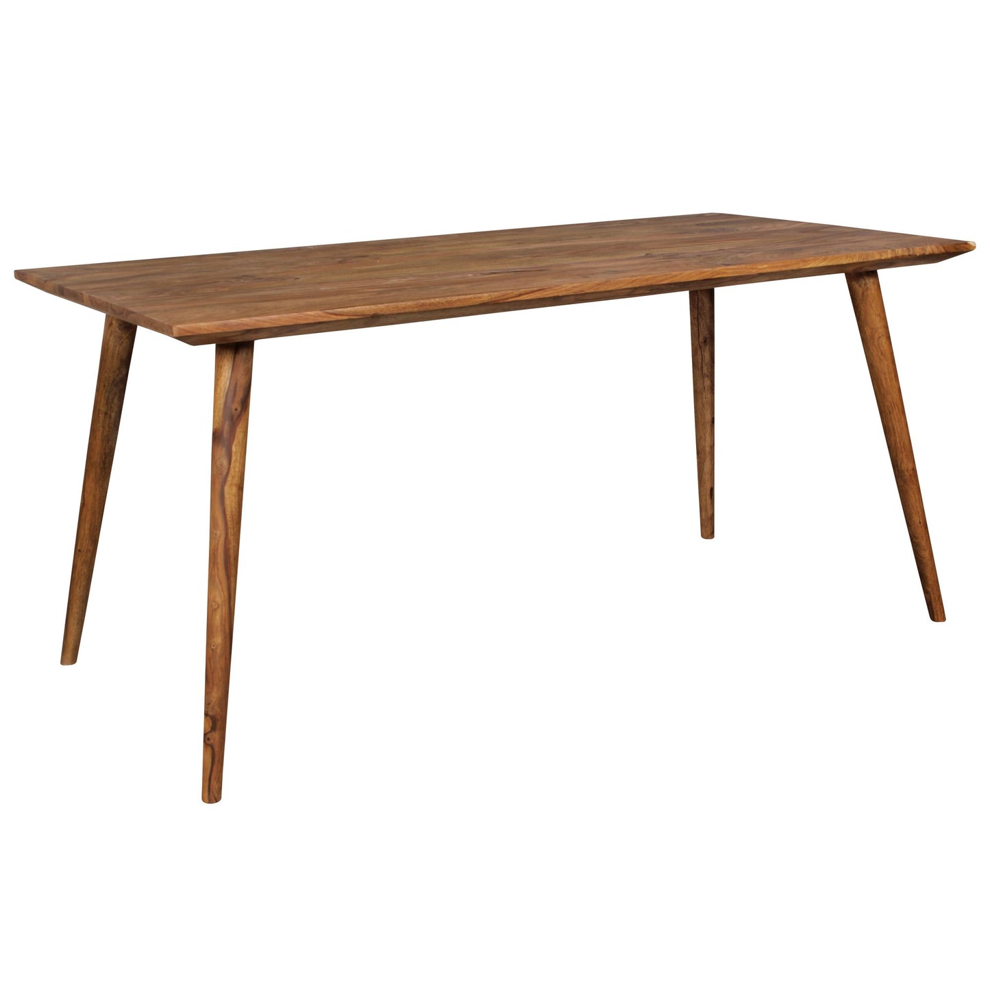 eetkamertafel REPA 120 x 60 x 76 cm Sheesham rustiek massief hout | Design landhuis eettafel | Tafel voor eetkamer rechthoekig | 4 - 6 personen