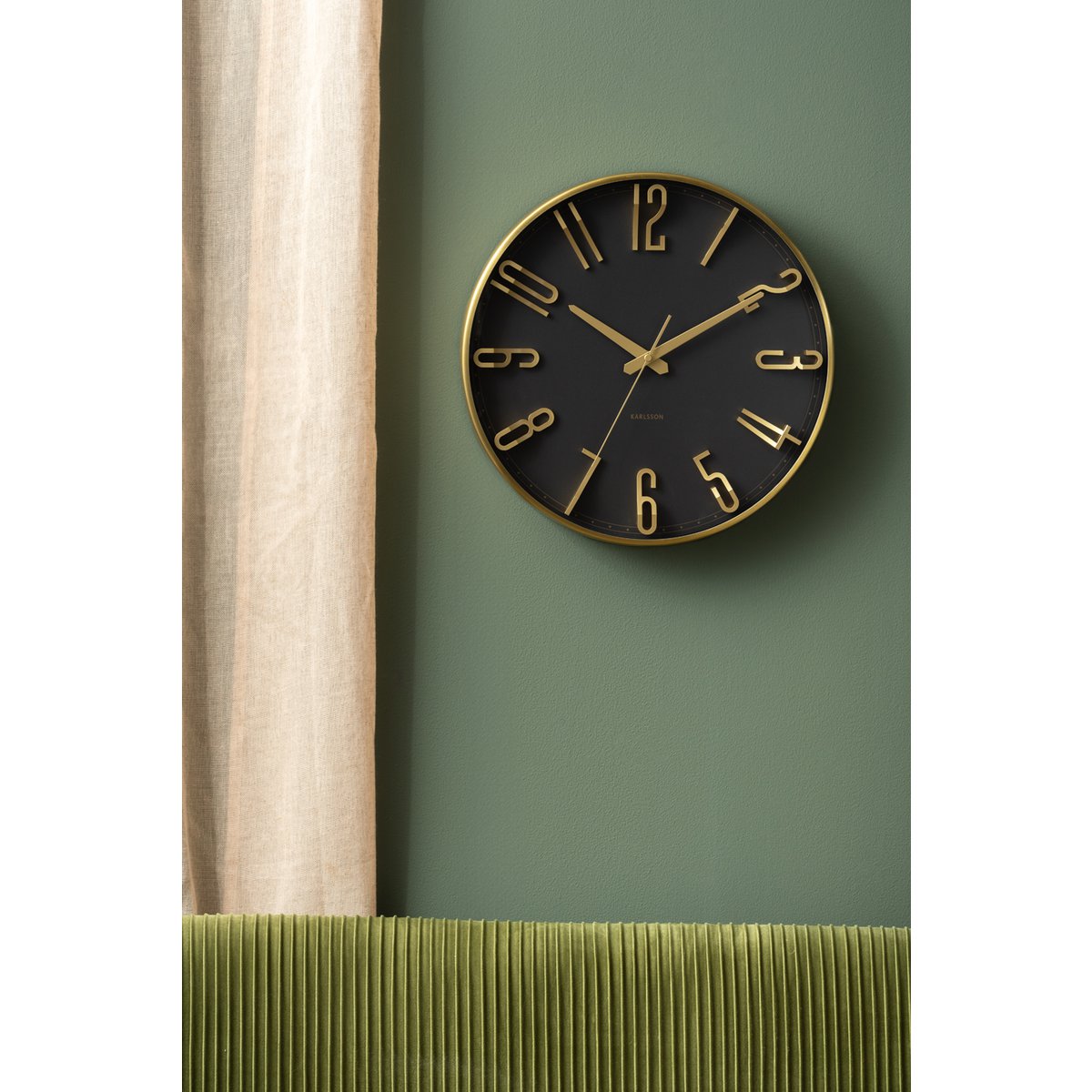 Wandklok Verhoogde Glam