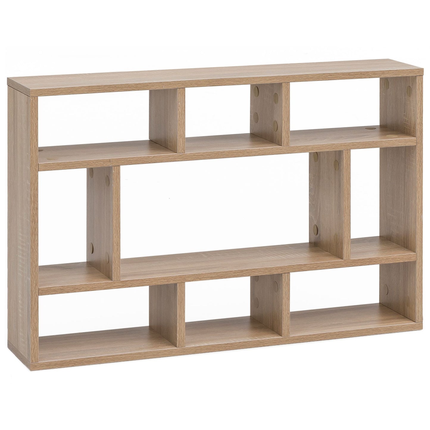 WL5.809 Sonoma eiken 75x51x16 cm houten hangplank modern | Design wandbord vrij zwevend | Houten plank plank voor aan de muur | Boekenkast Smal | Decoratieve plank zwevende plank woonkamer