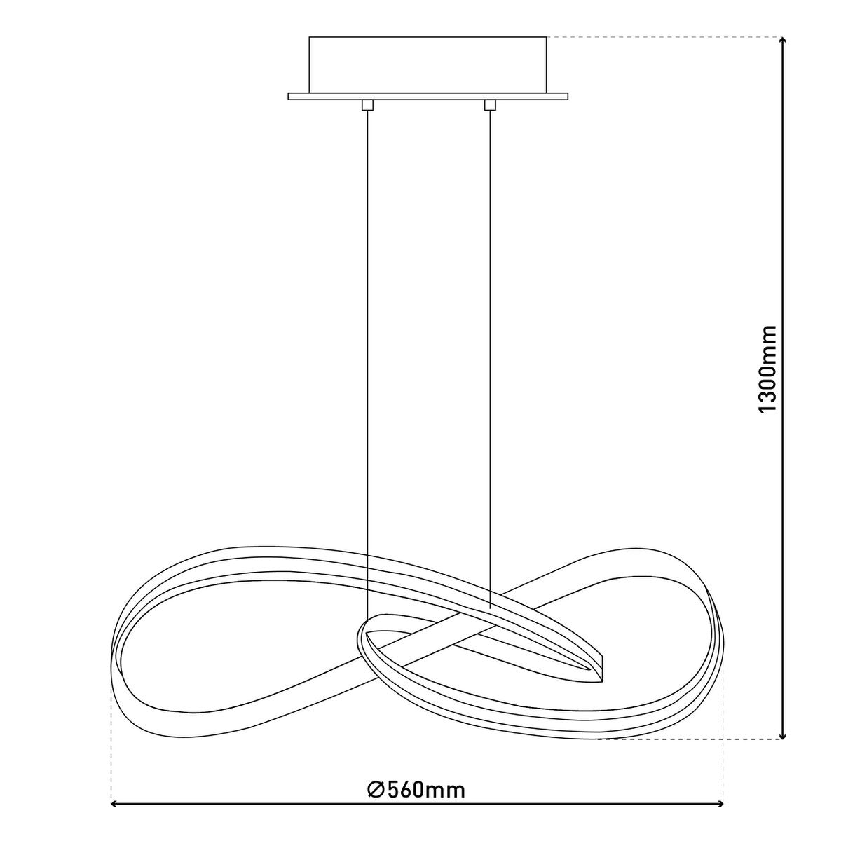 LED hanglamp d: 56cm "Odrive"