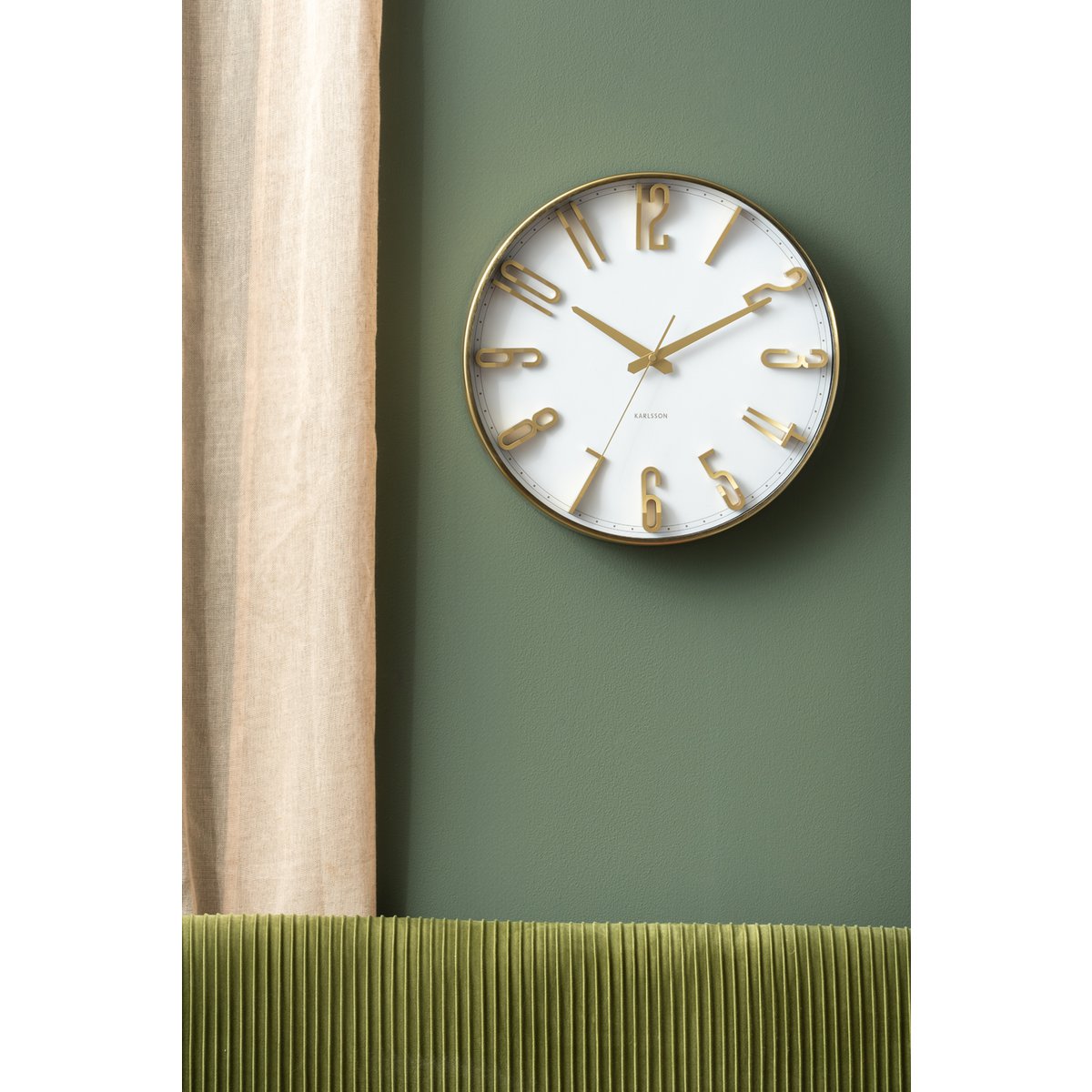 Wandklok Verhoogde Glam