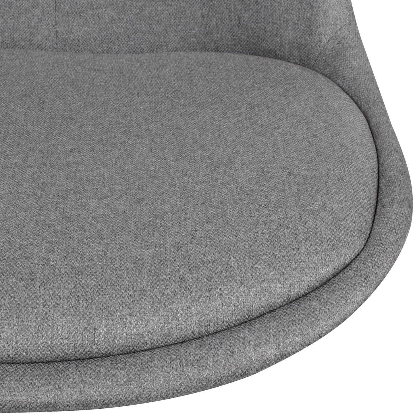 bureau lichtgrijze stof | Design-draaistoel met rugleuning Werkstoel met een maximale belasting van 110 kg Shell-stoel met wielen | Bureaustoel