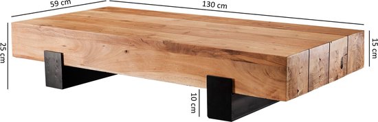 Sky Style Sorbon Salontafel Lichtbruin