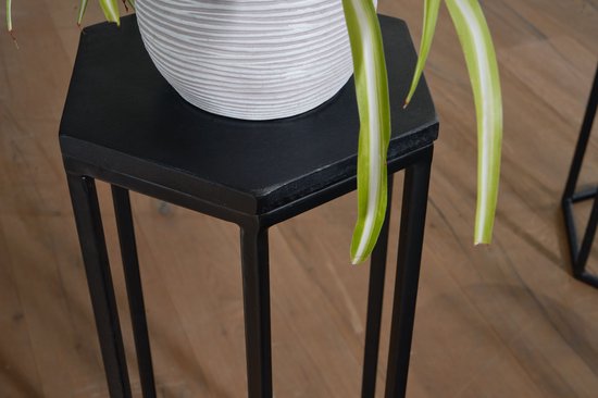 Sky Style - Mango massief houten bloementafel set van 3 nesttafel