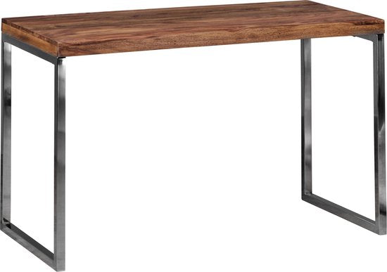 bureau BOHA massief hout Sheesham computertafel 140 cm breed echt hout ontwerp archief kantoor tafel landelijke stijl kantoormeubilair modern kantoormeubilair