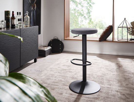 Sky Style Swan Barkruk Donkergrijs Velvet