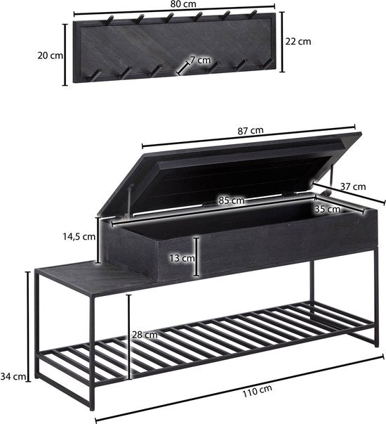 Sky Style Onda Halmeubelset Zwart