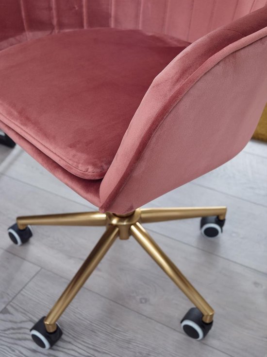 Sky Style Solo Bureaustoel Velvet Roze