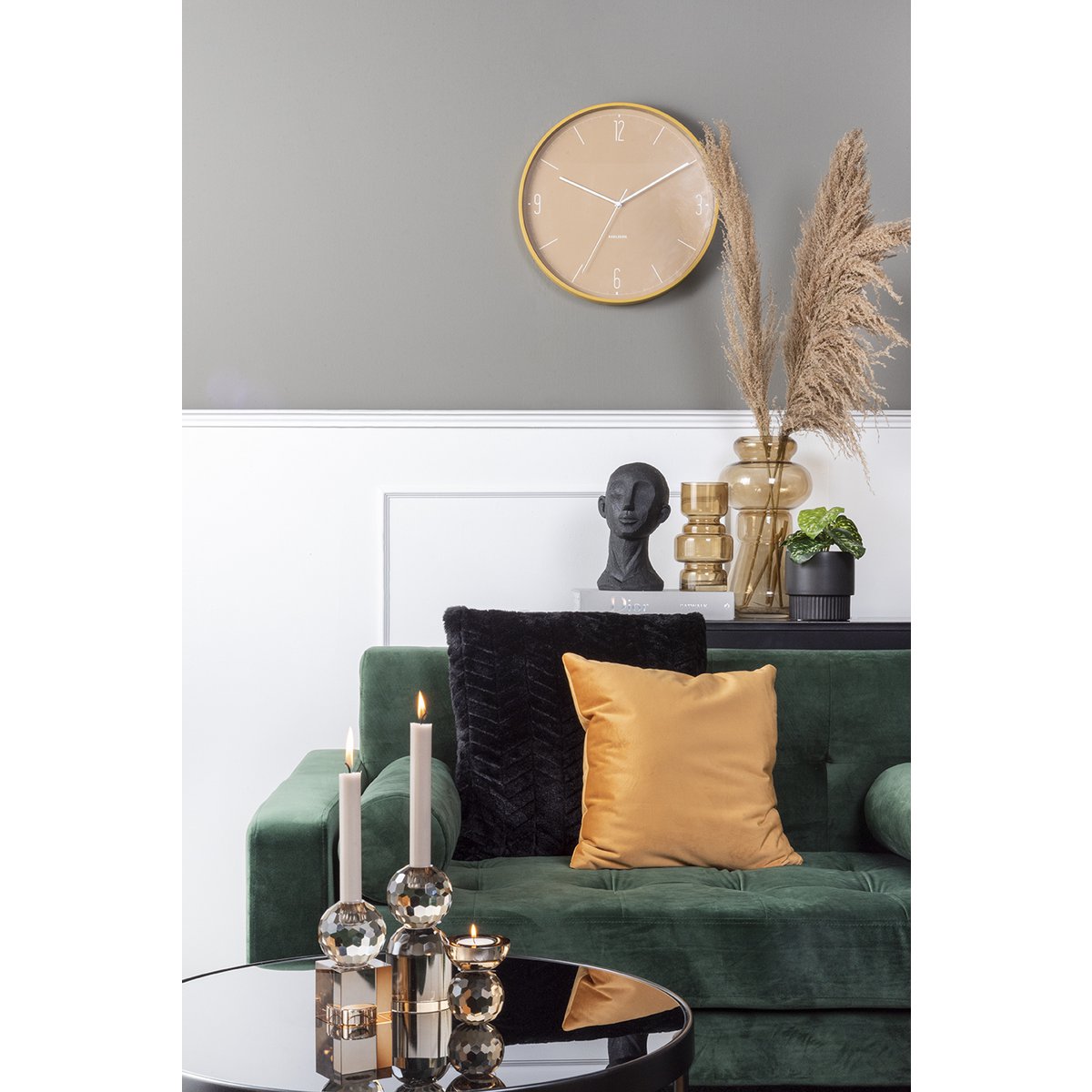 Wandkloknummers en lijnen