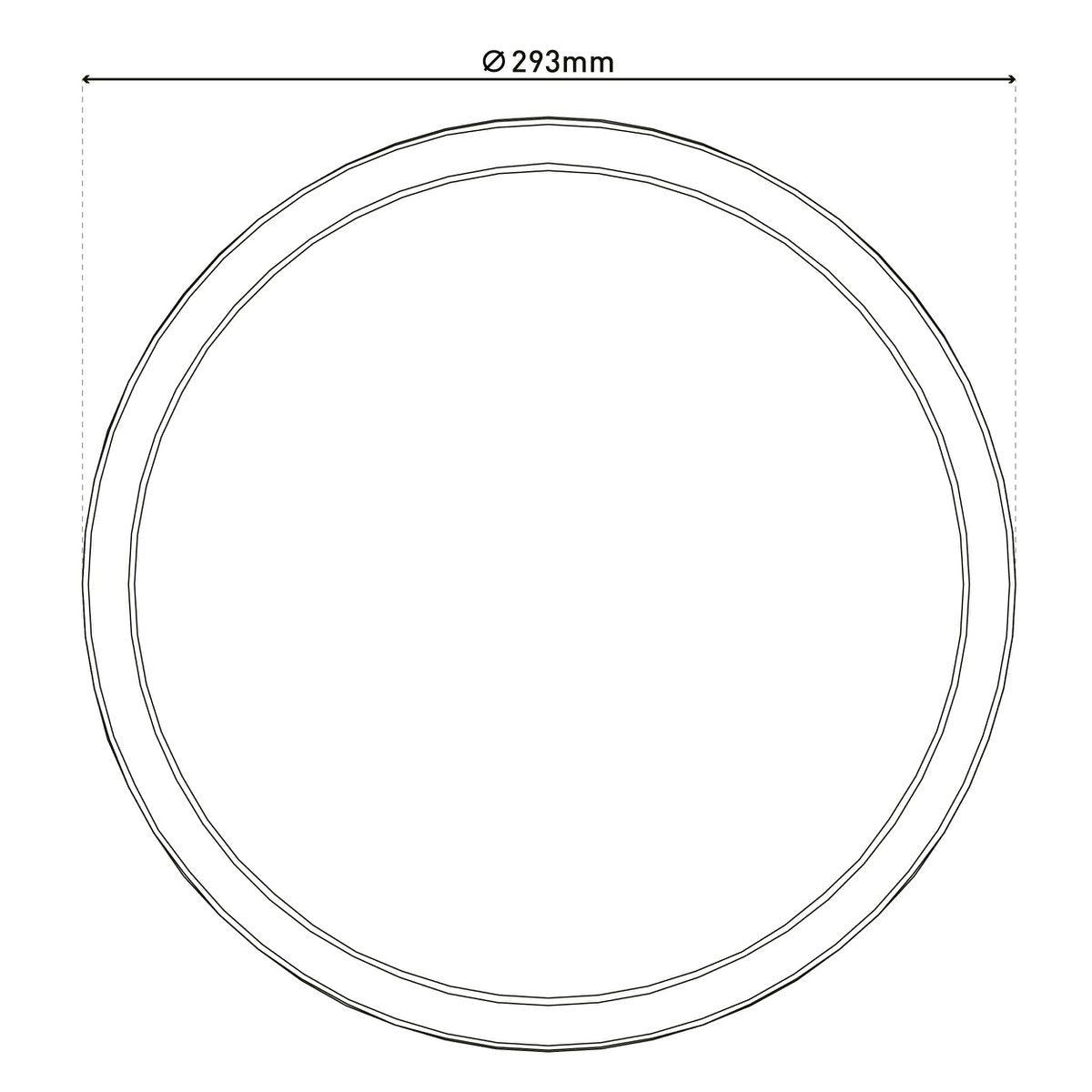 Het LED-plafondlicht "Carlo" met RGB-backlight, Ø van 29,3 cm, klassiekmoderne plafondlicht gemaakt van zwart/wit plastic met veel functies, b.v.