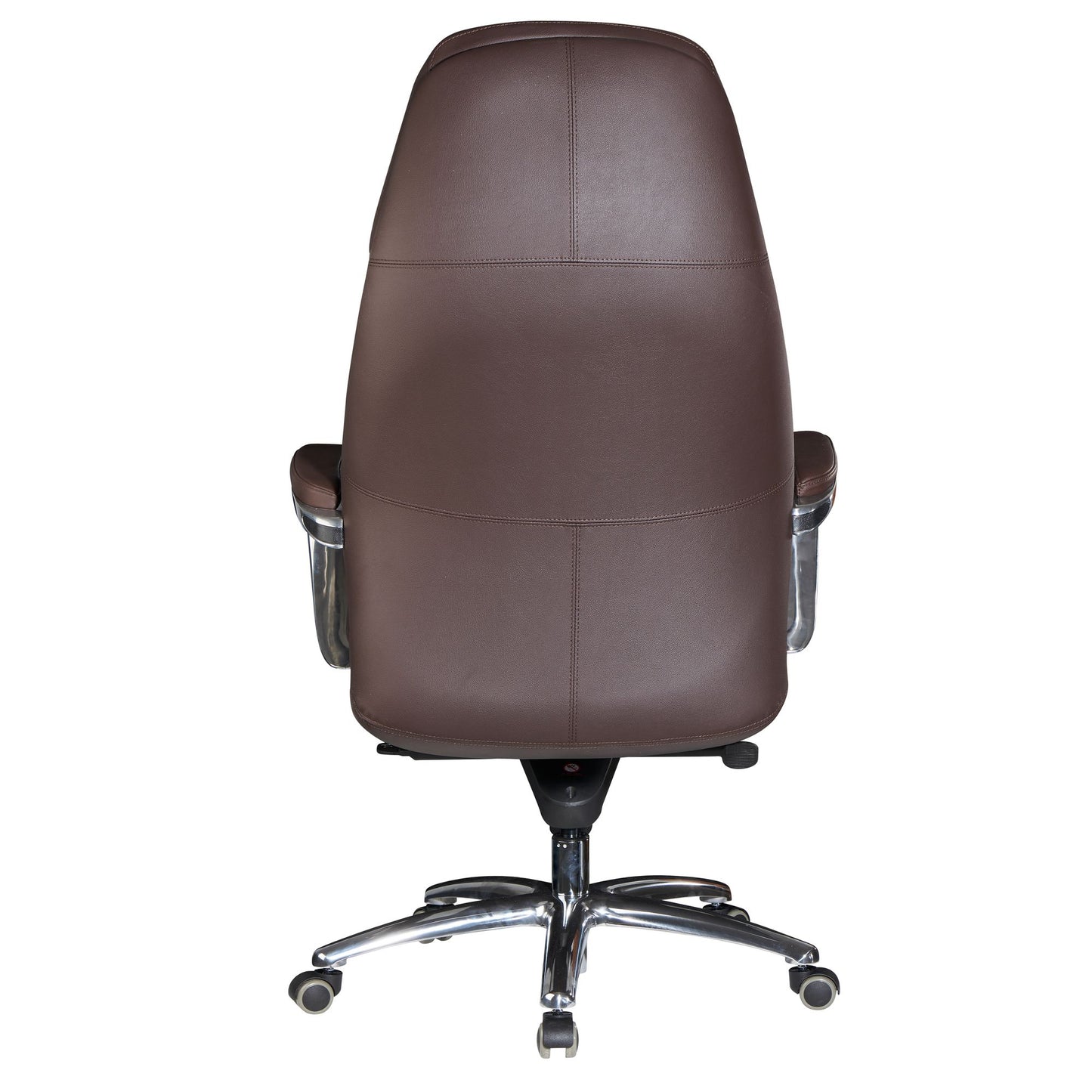 design bureaustoel hoes echt leer bruine bureaustoel tot 120 kg | XXL design directiestoel, in hoogte verstelbaar | Ergonomische bureaustoel met armleuningen & hoge rugleuning | Rocker-functie
