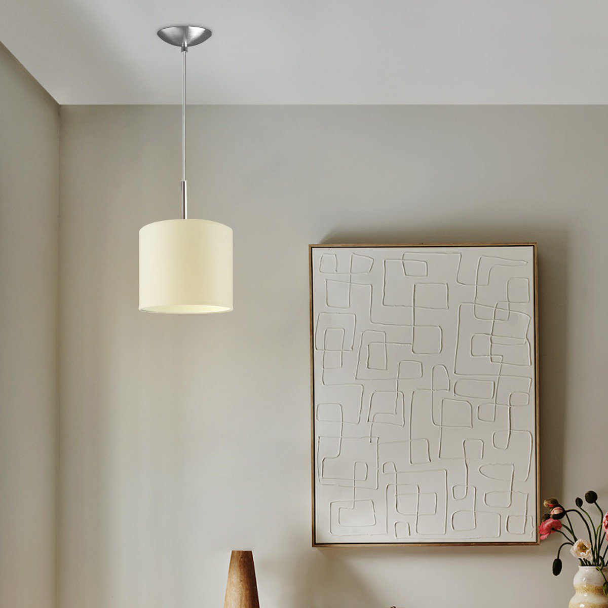 Home Sweet Home hanglamp Tube Deluxe, E27, warm wit, 20cm