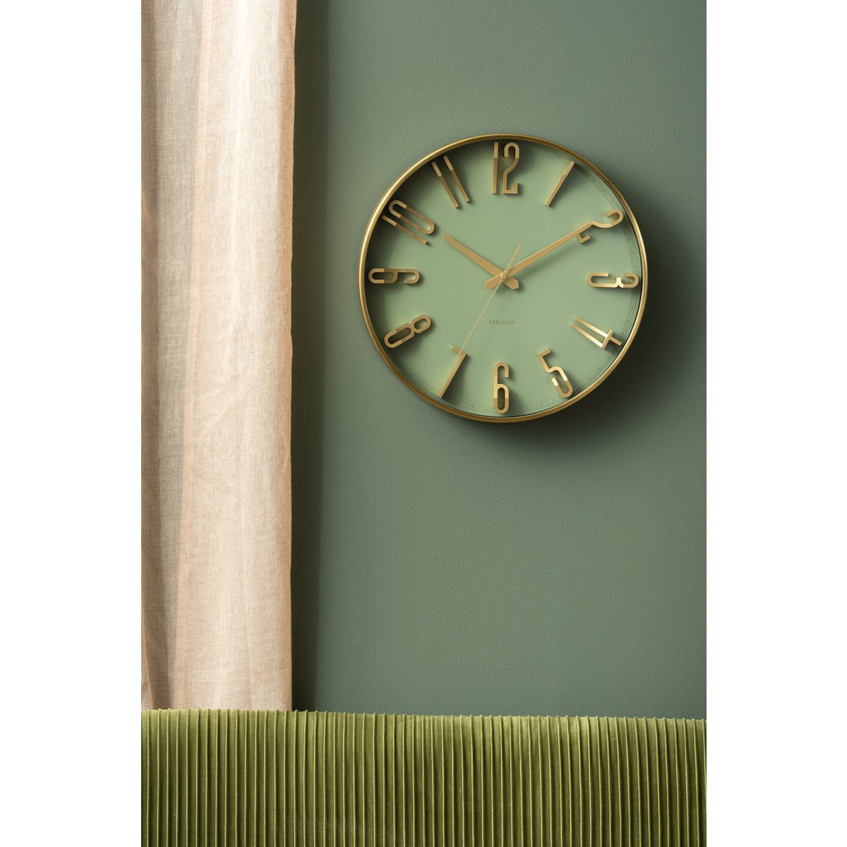 Wandklok Verhoogde Glam