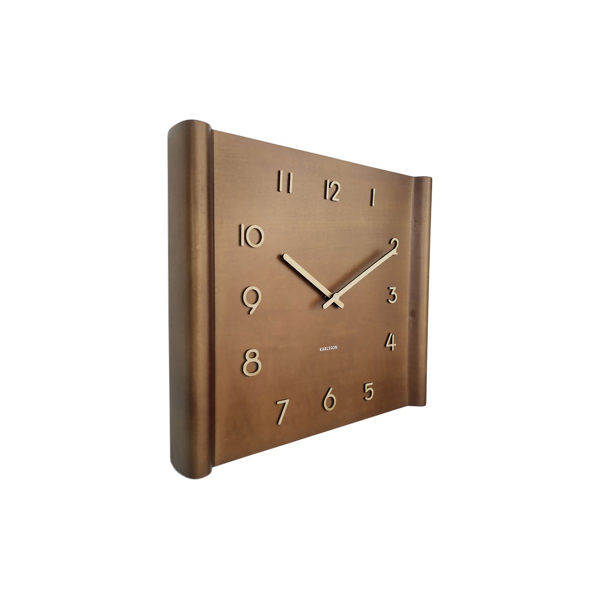 Wandklok Sole Squared verhoogde rand