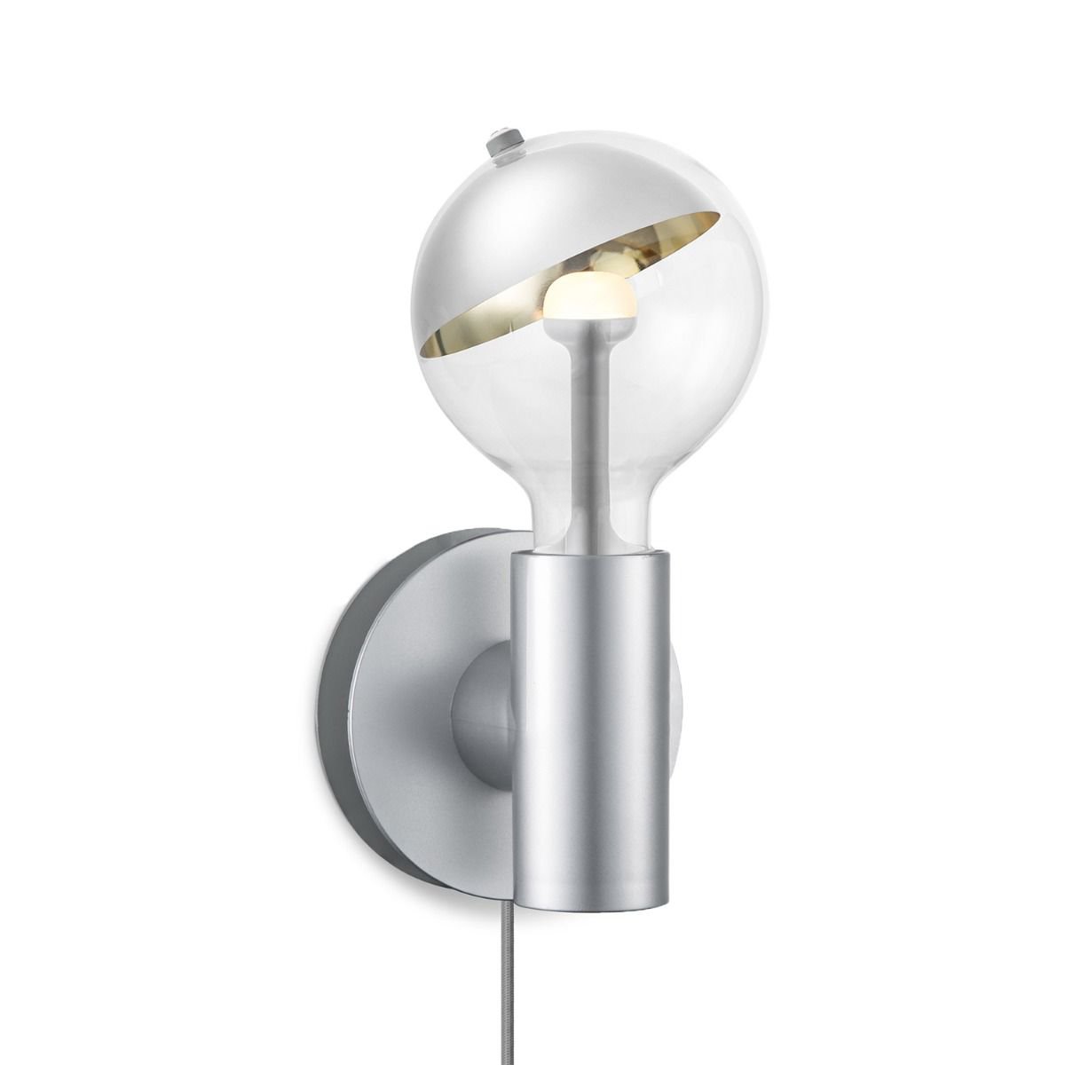 Home Sweet Home Wandlamp Move Me - Wally Sphere 5.5W 2700K zilver-goud