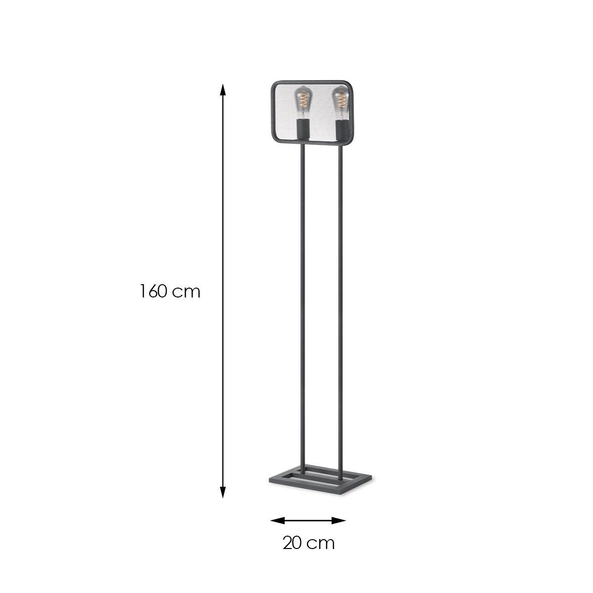 Home Sweet Home Weave 2L Floorlamp - Moderne Vloerlamp Zwart