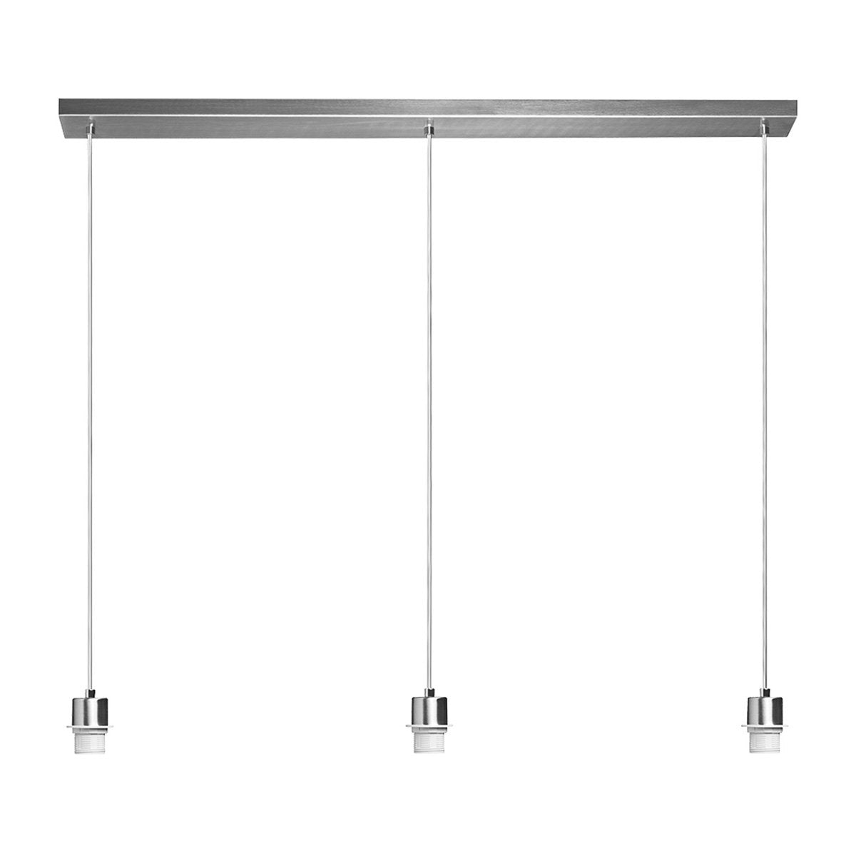 Home Sweet Home hanglamp Beam 3 98/9.5/15-100cm - Geborsteld staal