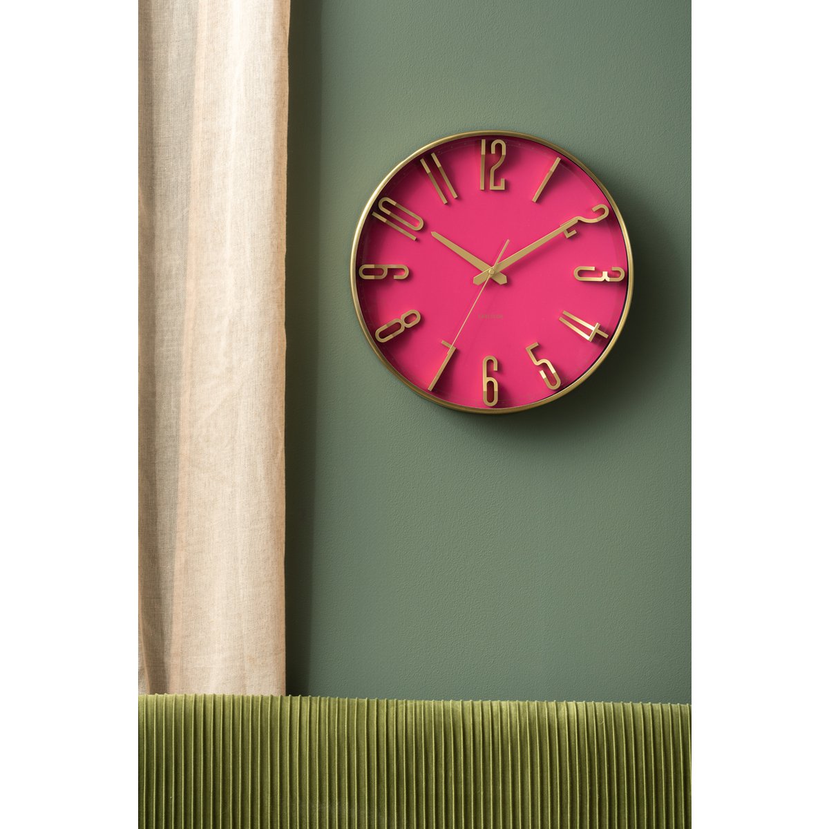 Wandklok Verhoogde Glam