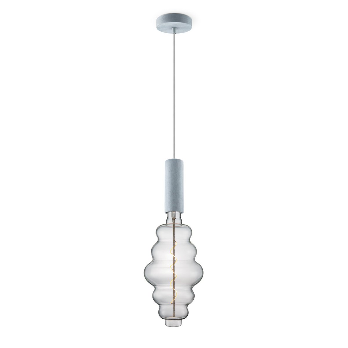 Home Sweet Home hanglamp beton Saga Cloud - dimbaar E27 helder