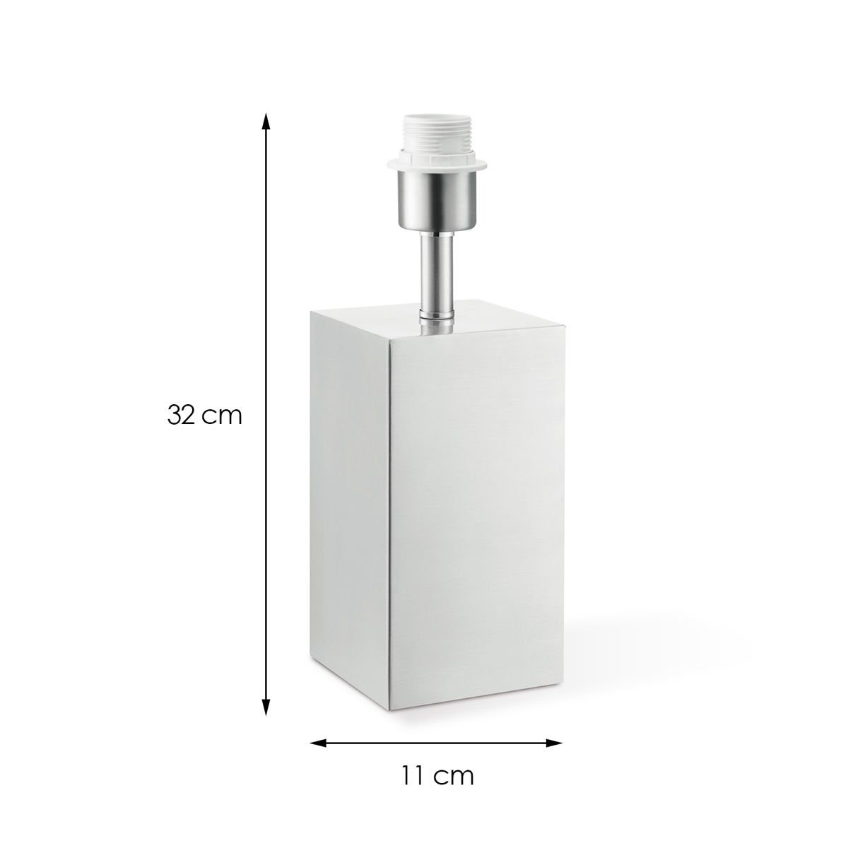 Home Sweet Home tafellamp voet Cilly 11/11/32cm - Geborsteld staal