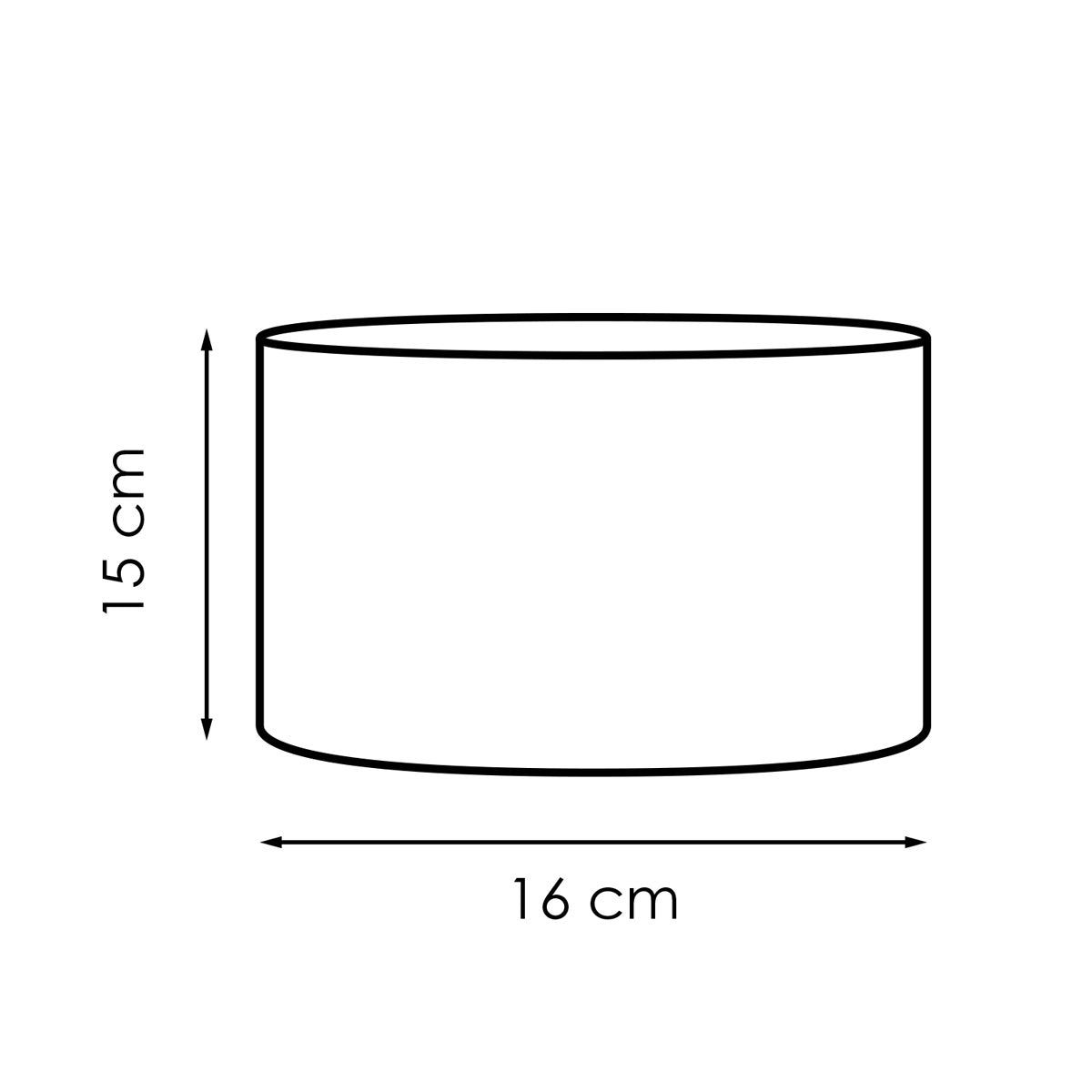 Home Sweet Home Lampenkap Canvas Macchiato - B:16xD:16xH:15cm