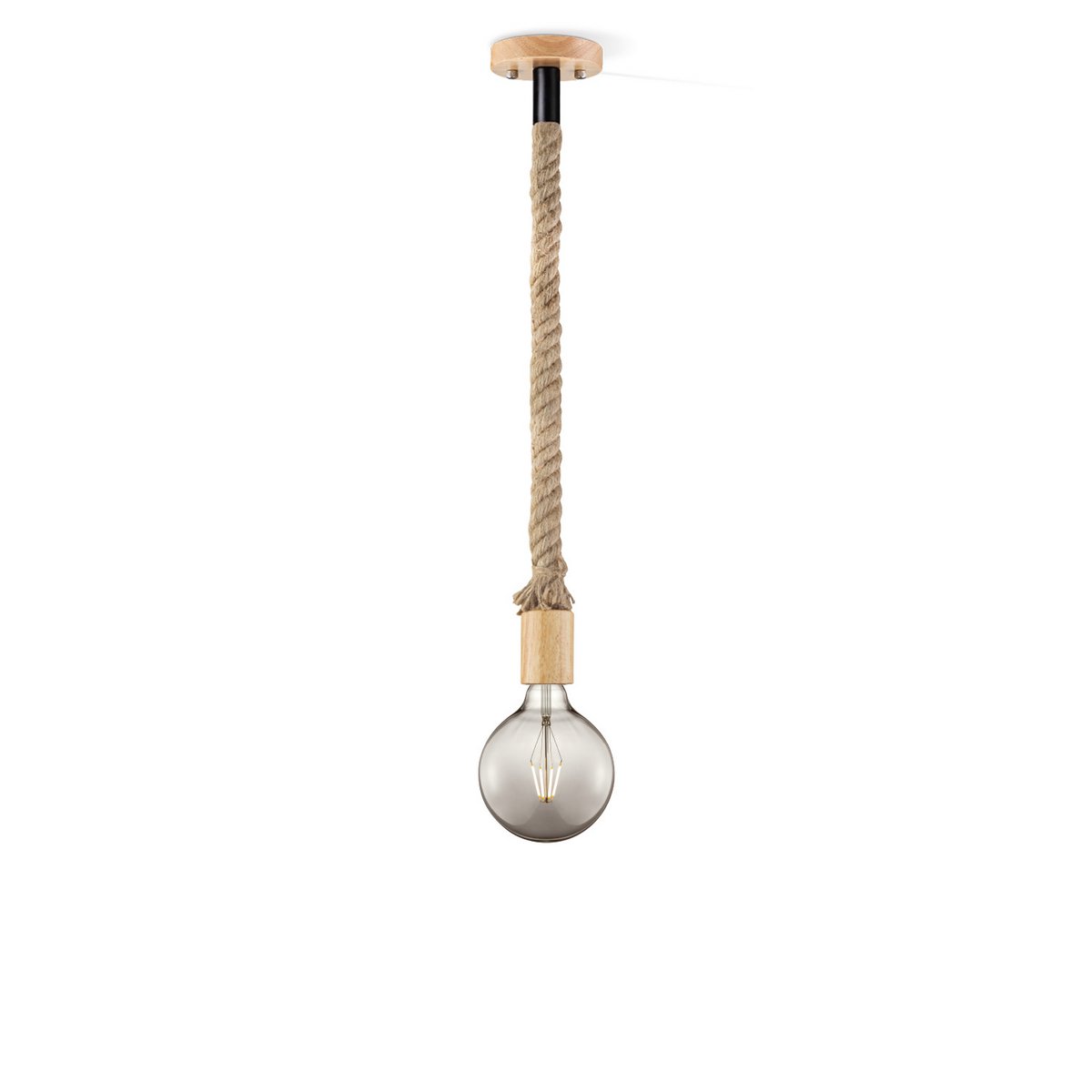Home Sweet Home hanglamp Leonardo - G95 - dimbaar E27 rook
