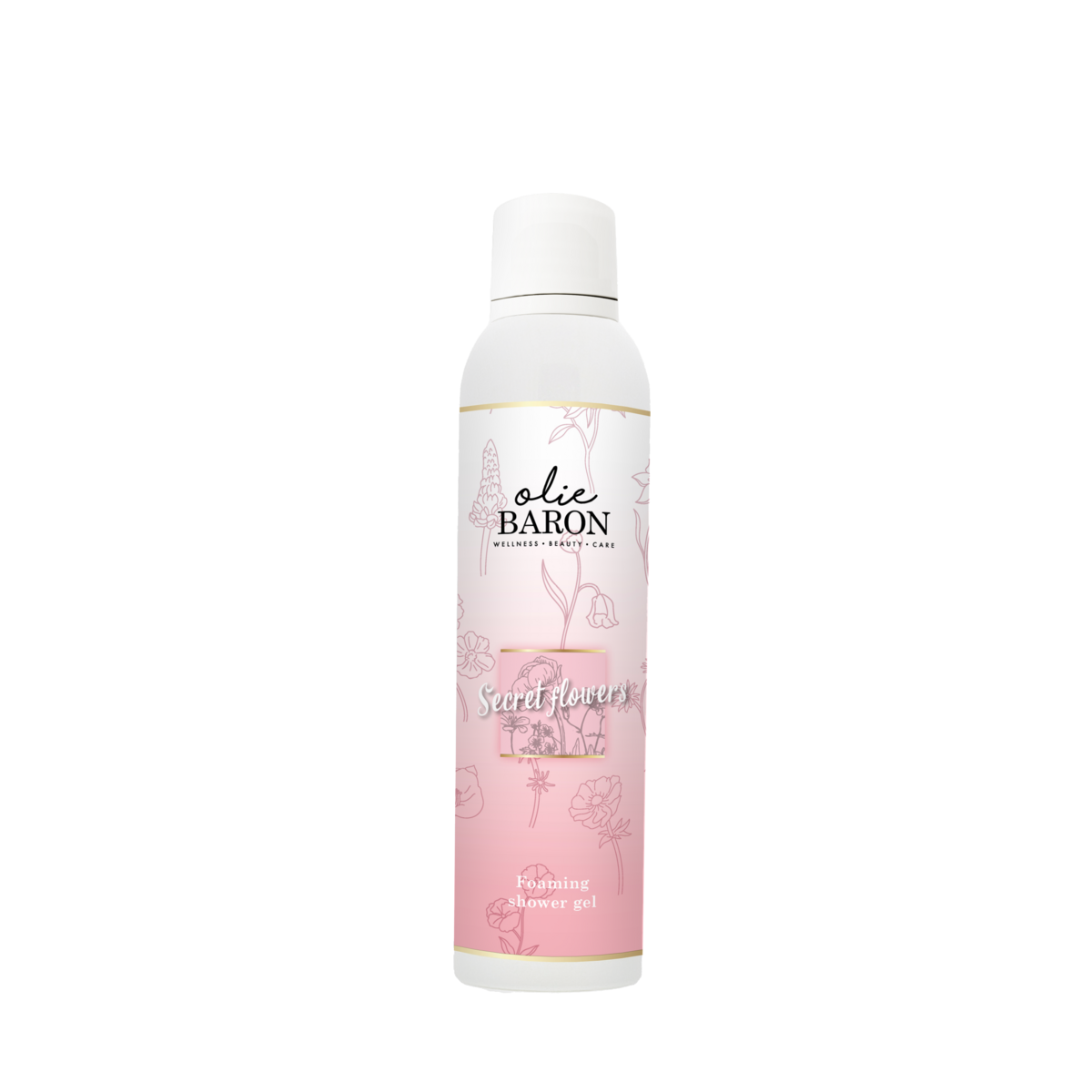 De Oliebaron® - Foaming shower gel - Secret flowers - 200 ml
