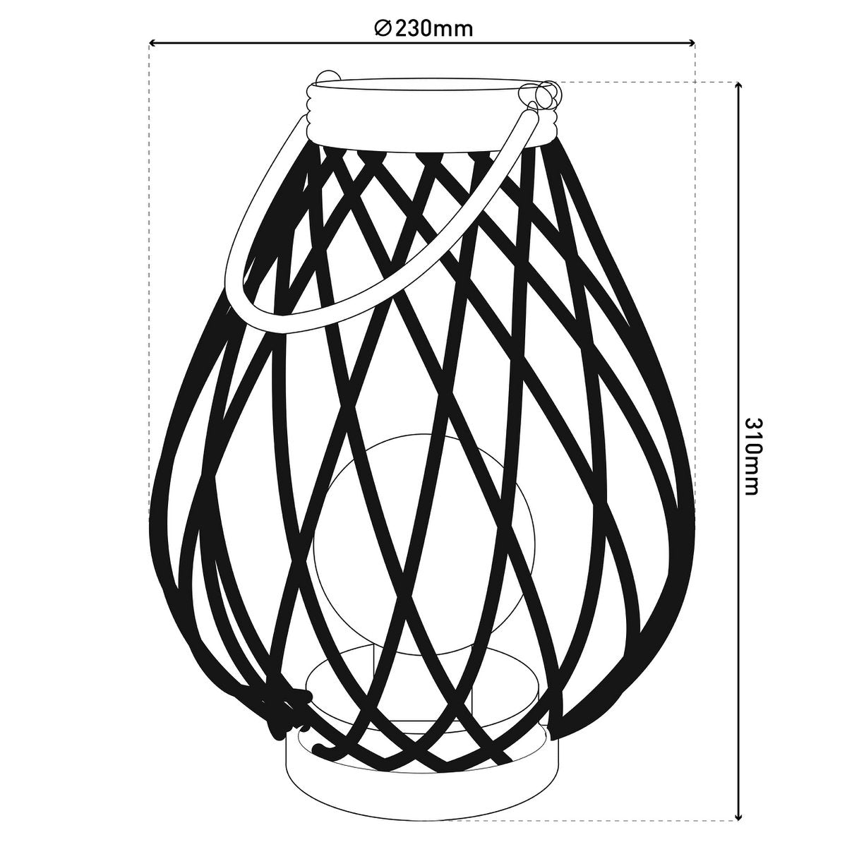 LED decoratief zonnelamp "Baluba" - Buiten metaal en plastic in goud met stevig geïntegreerde LED's