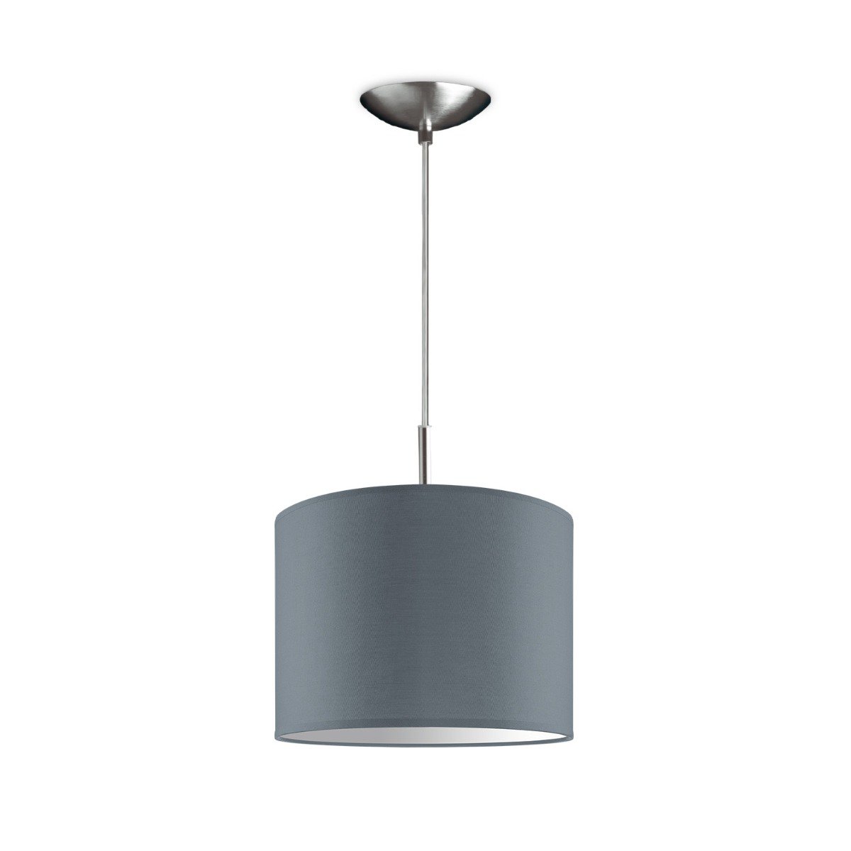 Home Sweet Home hanglamp Tube Deluxe, E27, grijs, 25cm
