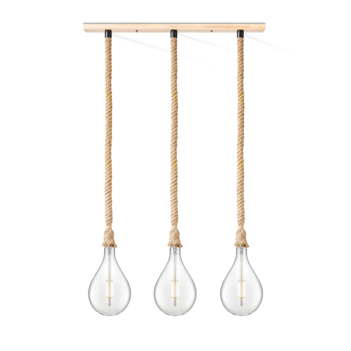 Home Sweet Home hanglamp Leonardo Pear - 3L G160 - dimbaar E27 helder
