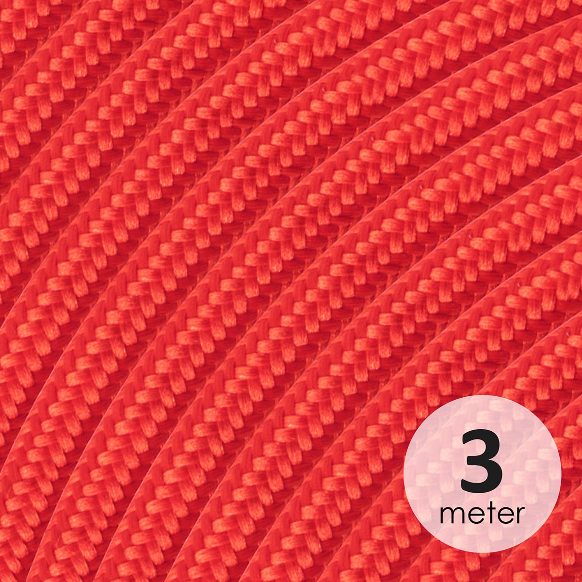 Home Sweet Home Strijkijzersnoer, rood, 3 meter.