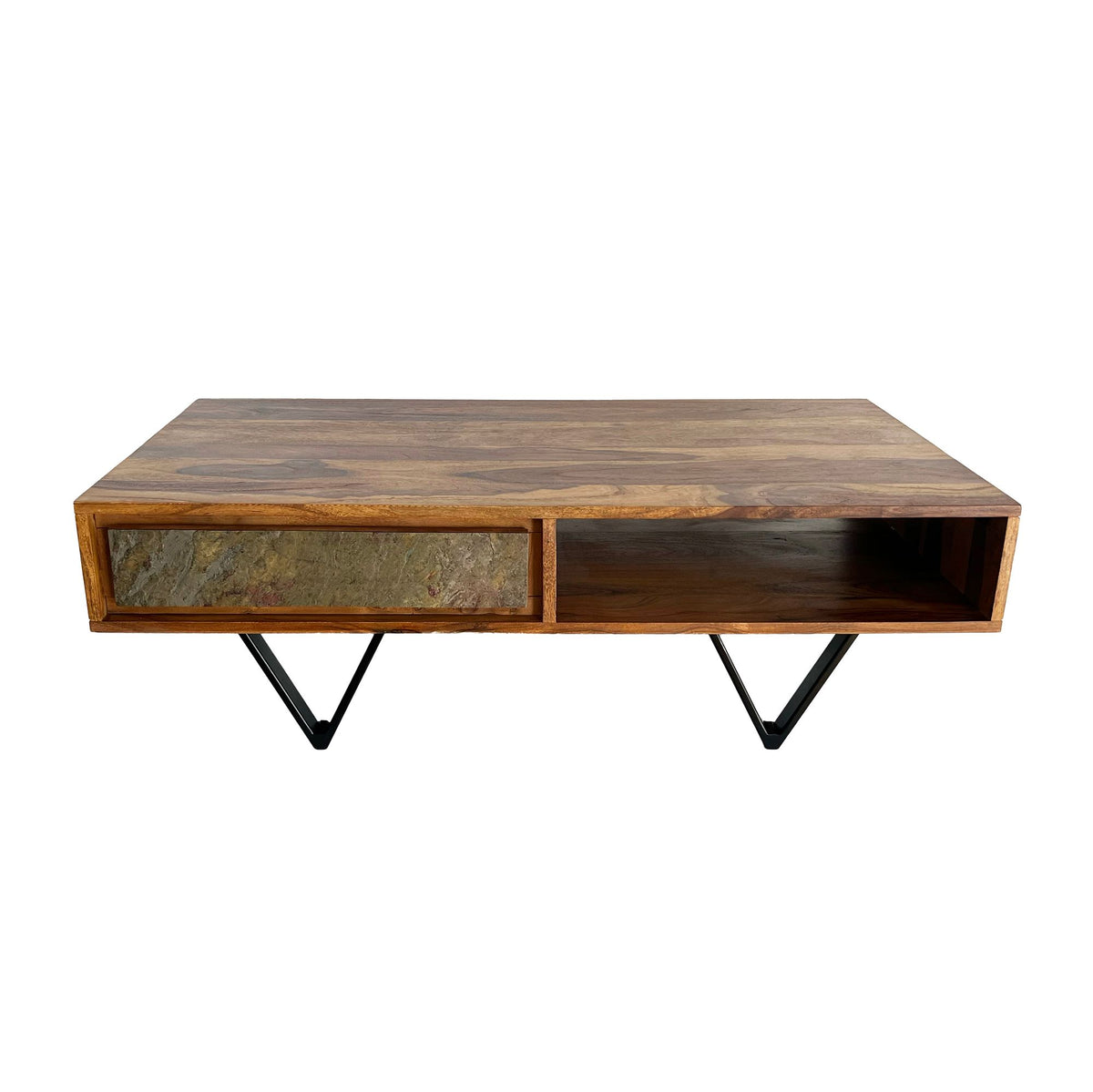 Salontafel van massief Sheeshamhout, 115 cm, salontafel