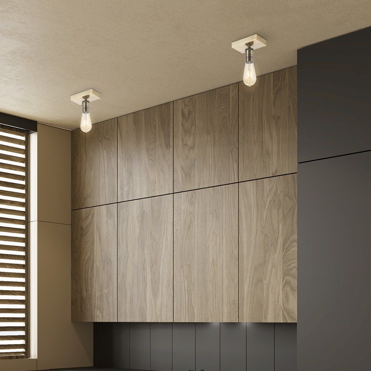 Home Sweet Home Wandspot Nitro - incl. dimbare LED lamp - messing