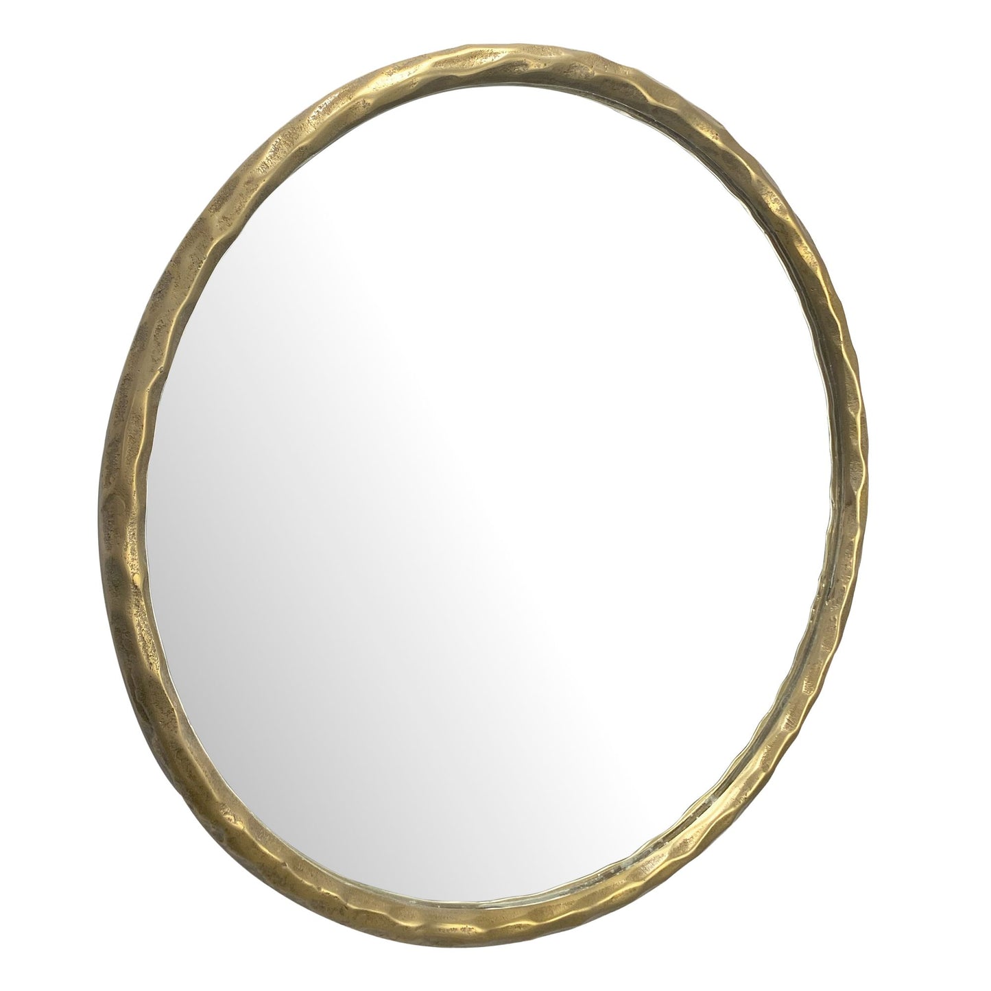 wandspiegel 60 cm metaal design hangspiegel goud, decoratieve spiegel rond met frame, grote wandspiegel, gangspiegel garderobespiegel modern