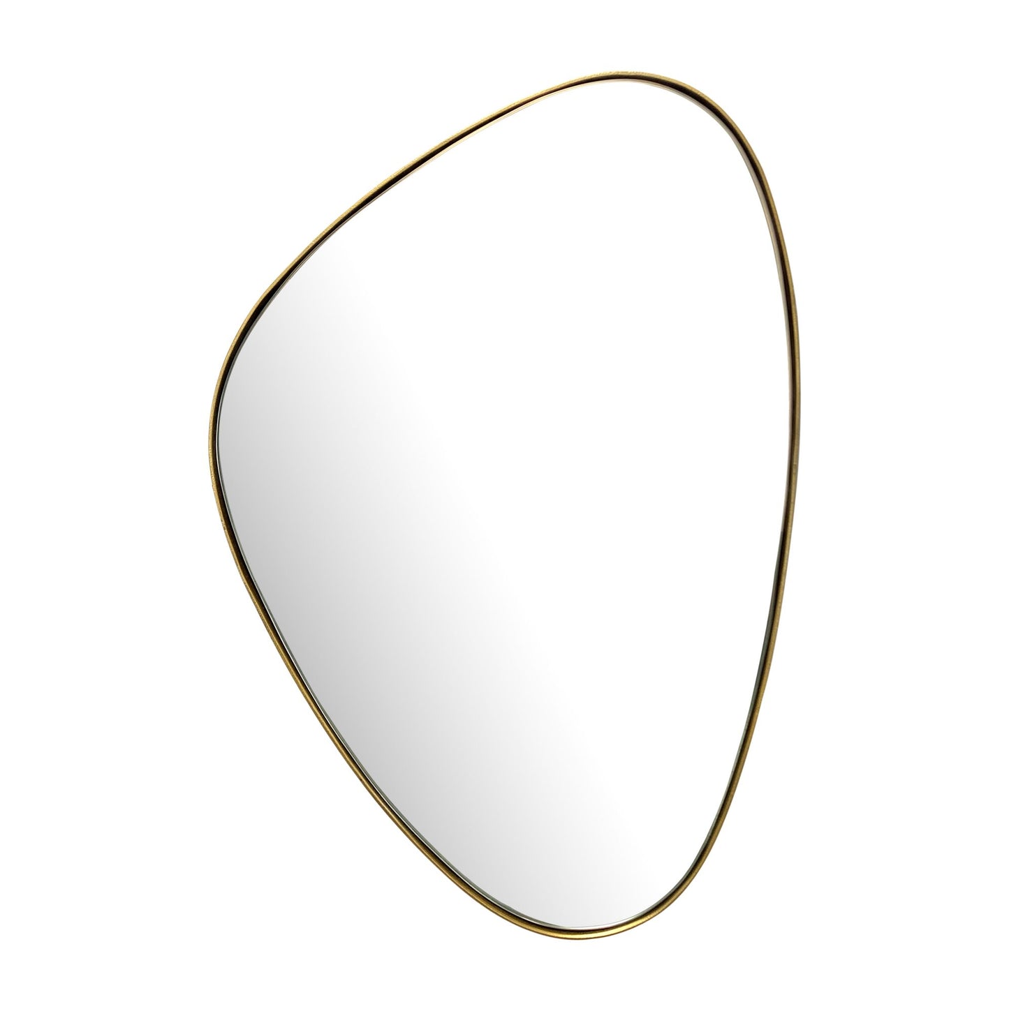 wandspiegel asymmetrisch 46x70 cm metalen design hangende spiegel goud, ijzeren decoratieve spiegel vormloos met frame, grote wandspiegel, gangspiegel garderobespiegel modern