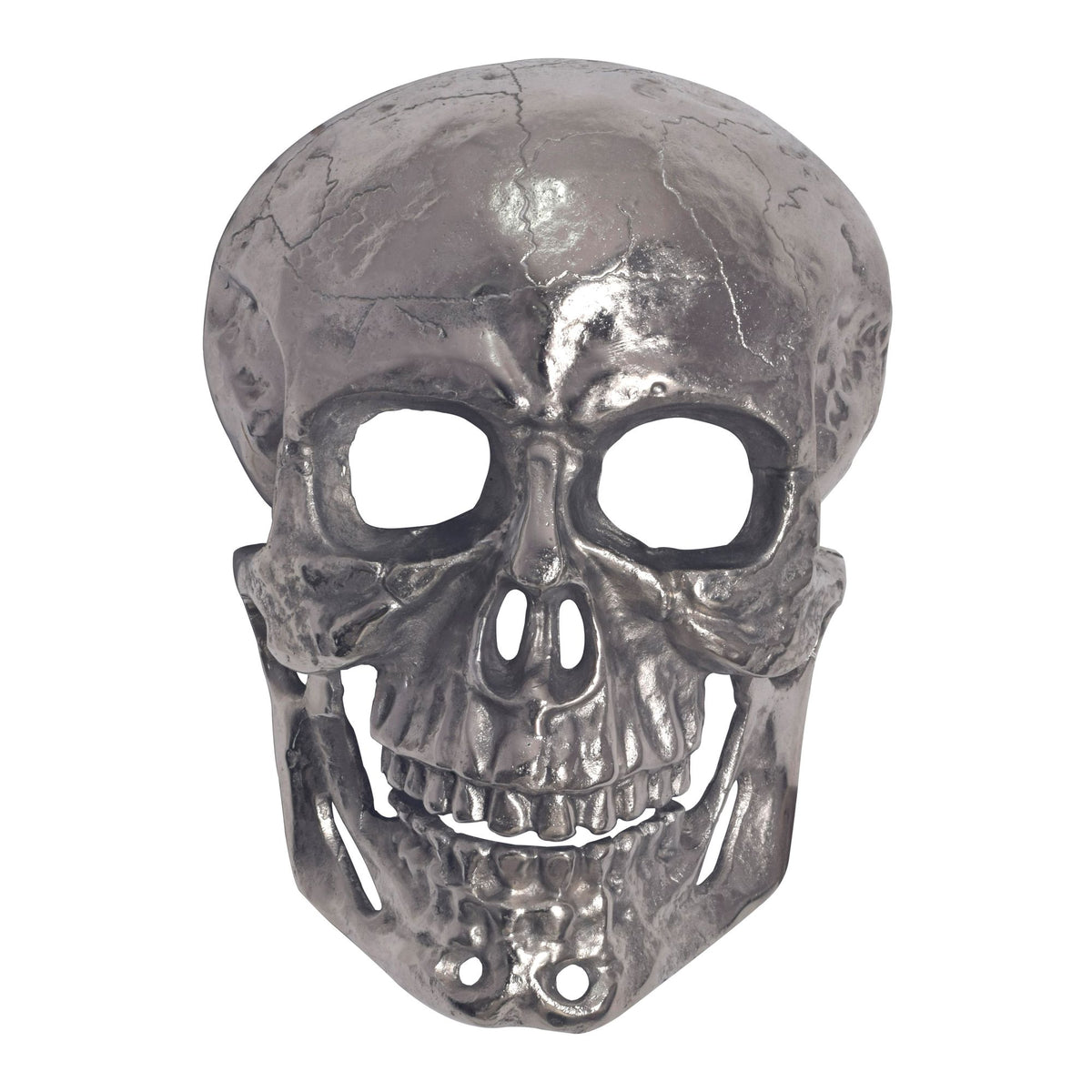 Wanddecoratie Schedel Aluminium Zilver 41 cm
