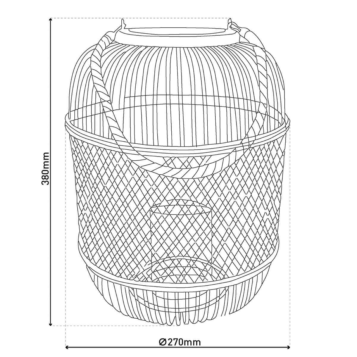 LED Decol Light "Korbinian" H: 38 cm