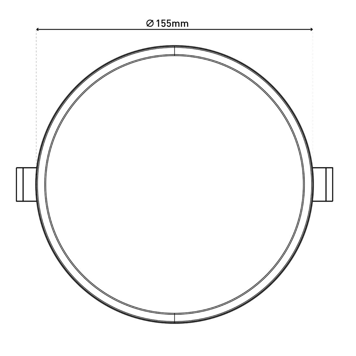 LED Inbouwlamp D: 15,5 cm dimbare "Suma"