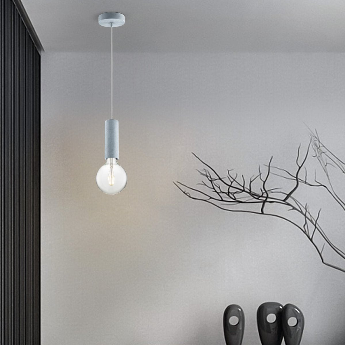 Home Sweet Home hanglamp beton Saga - G180 - dimbaar E27 helder
