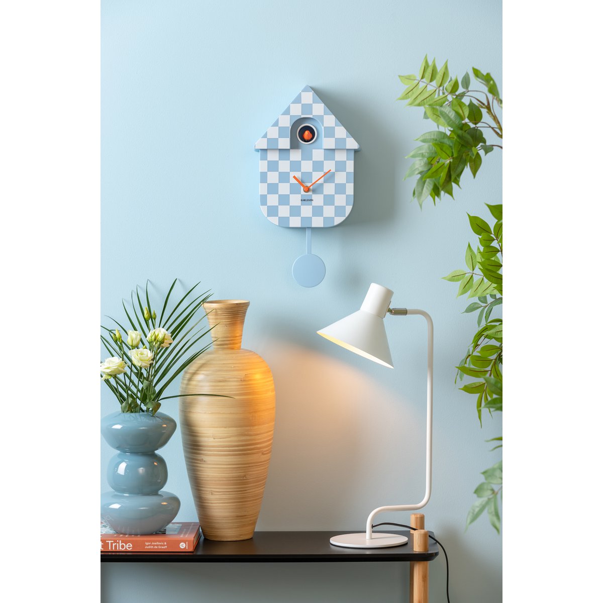 Wandklok Moderne Koekoek Checker
