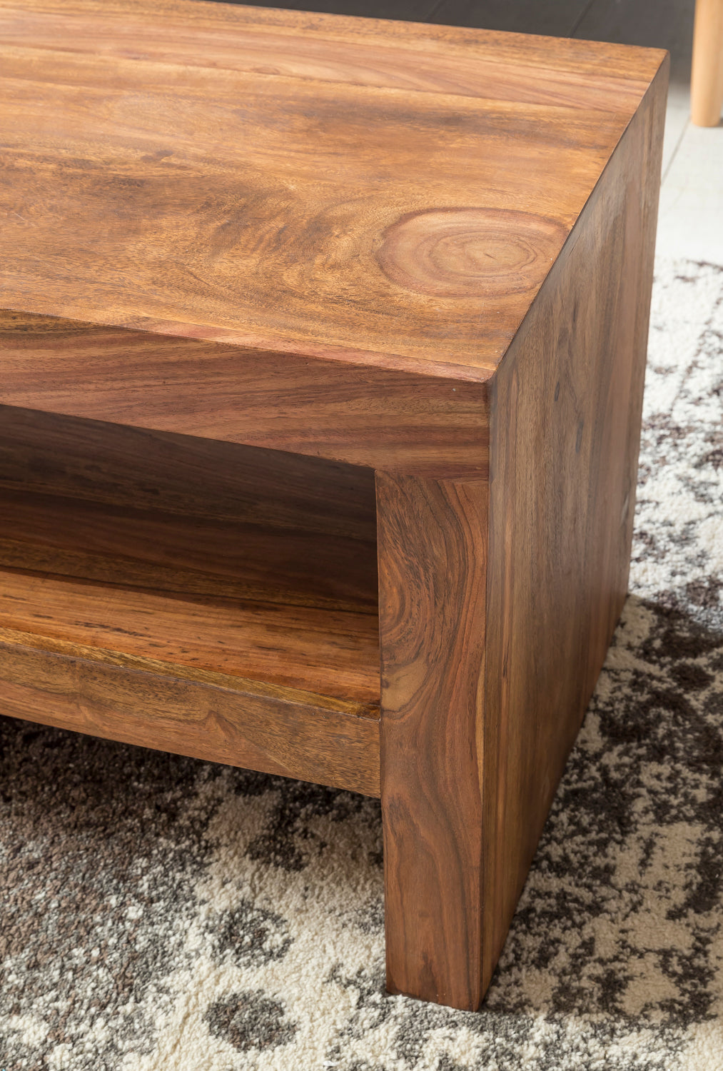 Massief houten salontafel Durban Sheesham 110 cm breed