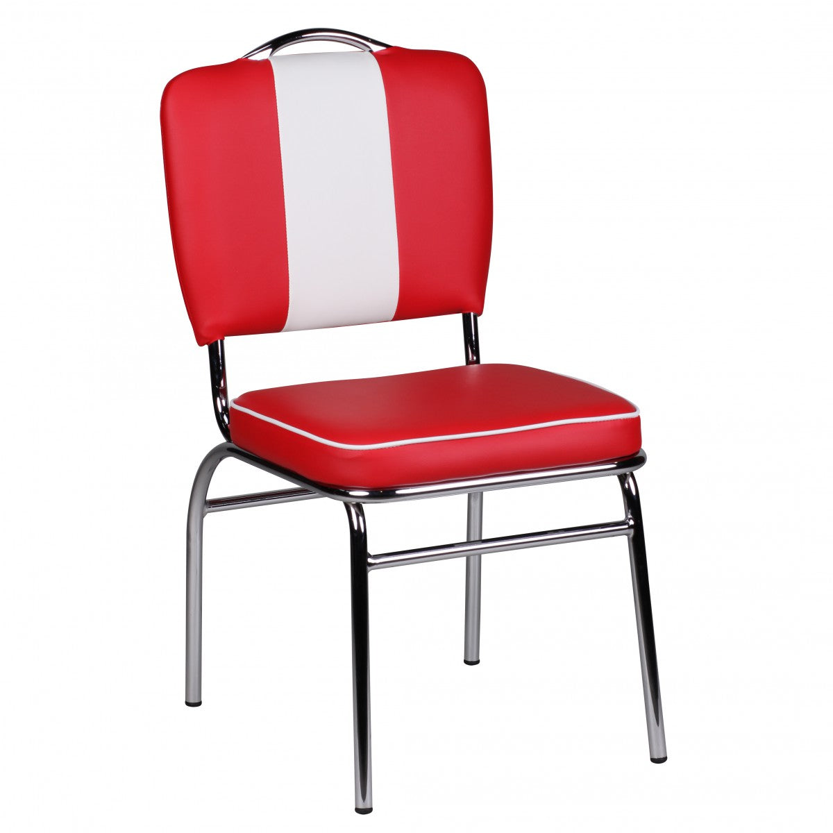 ELVIS American Diner 50s Retro | Eetkamerstoel kleur rood wit
