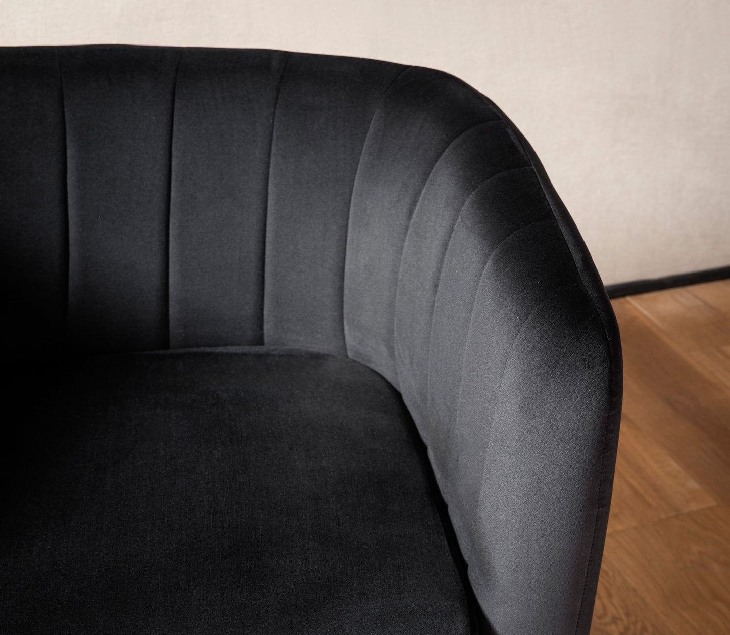 Lounge stoel clubstoel fluweel metaal zwarte cocktail stoel schelp stoel
