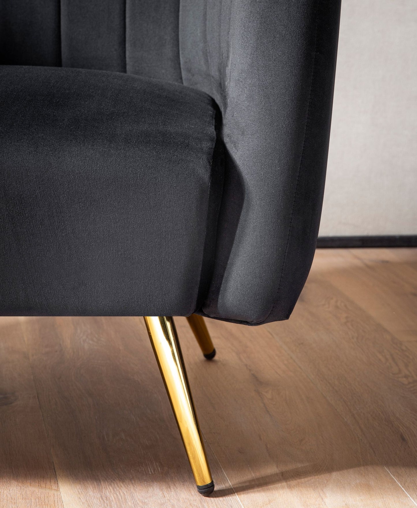 Lounge stoel clubstoel fluweel metaal zwarte cocktail stoel schelp stoel
