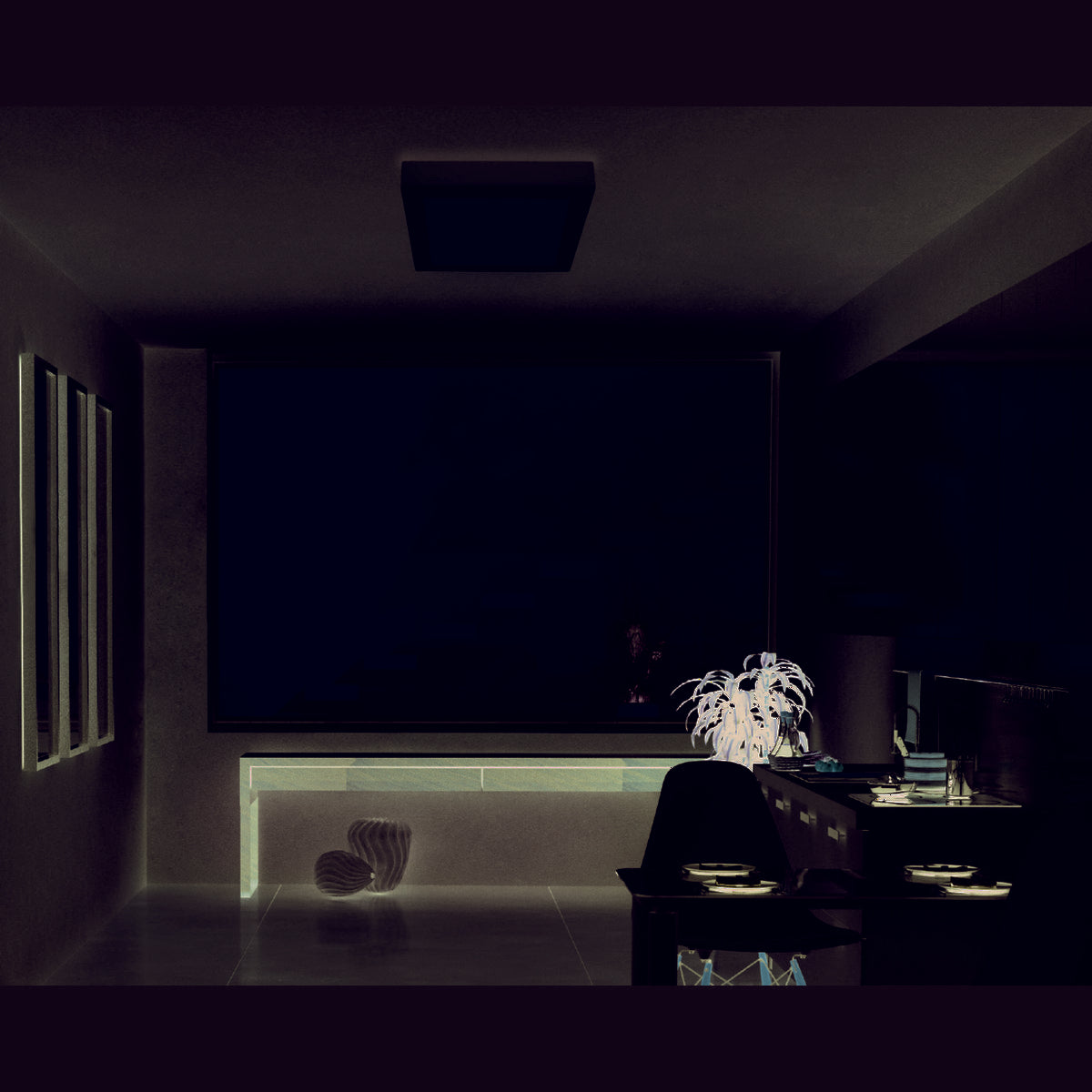 LED plafondlamp "Simplex" s: 22,5 cm