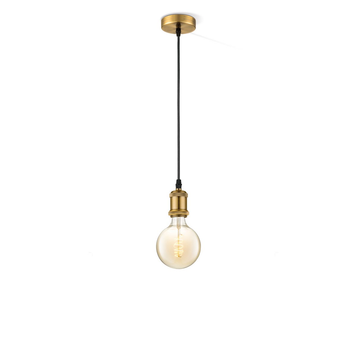 Home Sweet Home hanglamp vintage Spiraal - G260 - dimbaar E27 amber